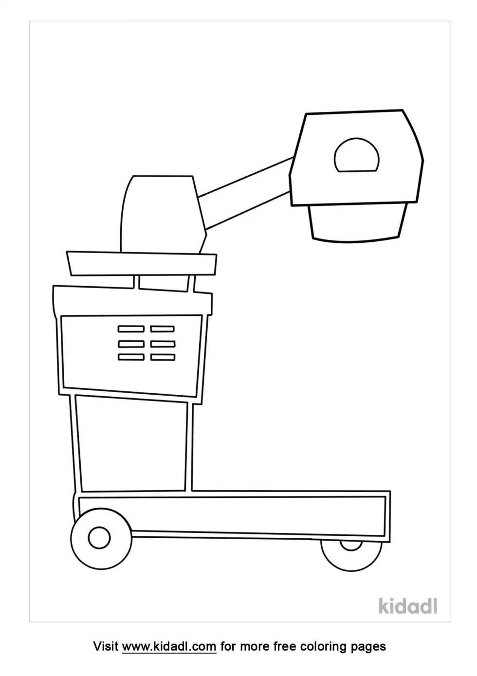 X-Ray Equipment Coloring Page