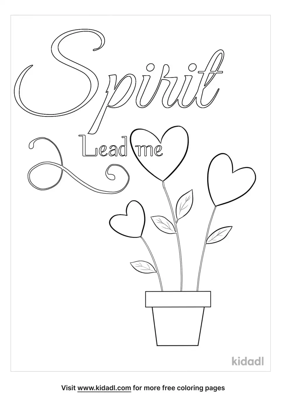 Spirit Lead Me Coloring Page