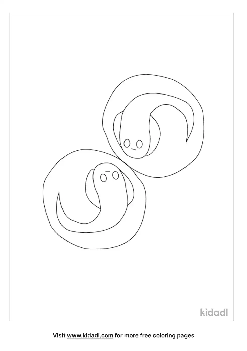 Frog Egg Coloring Page