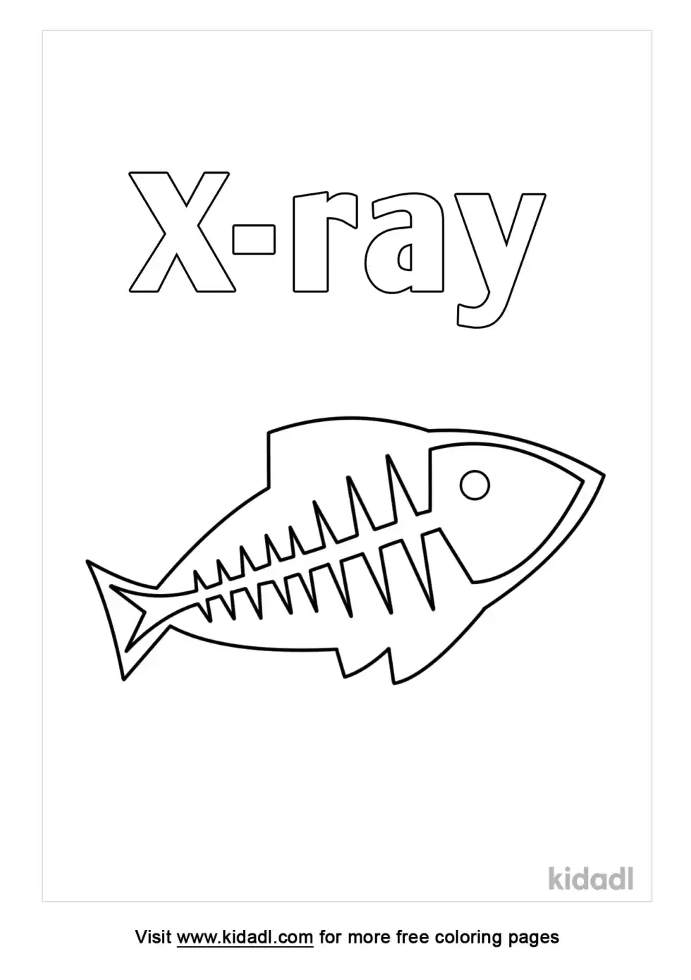 X-Ray Coloring Page