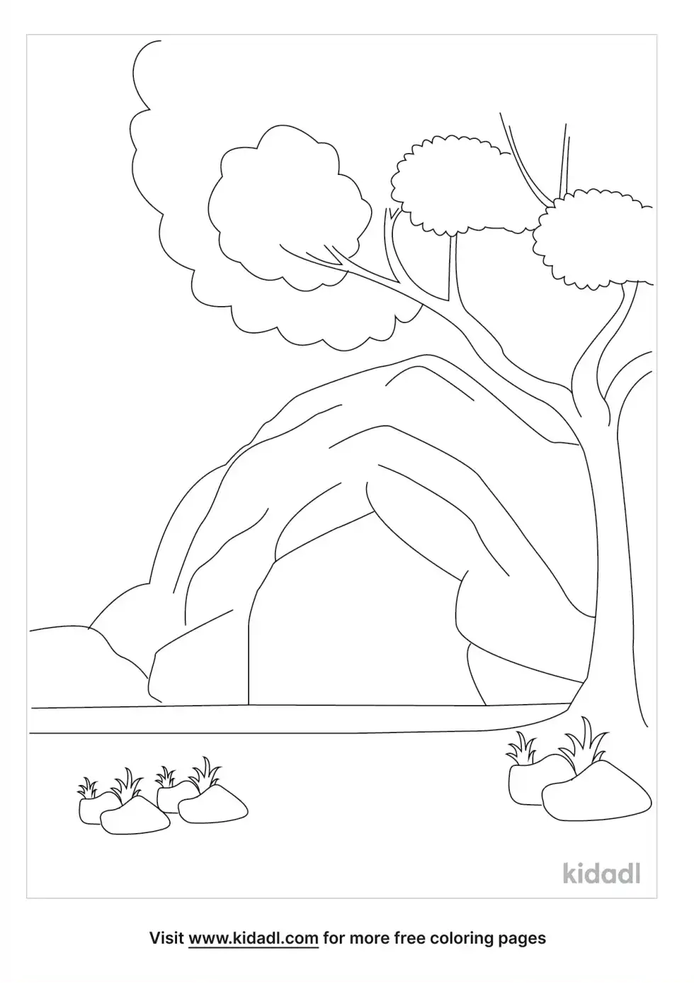 Lion Den Coloring Page