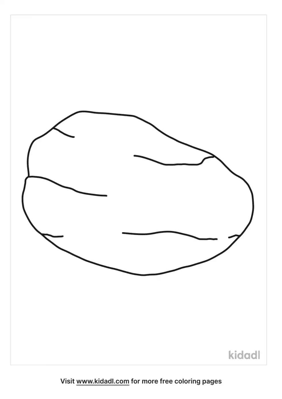 Alaska State Gem Jade Coloring Page