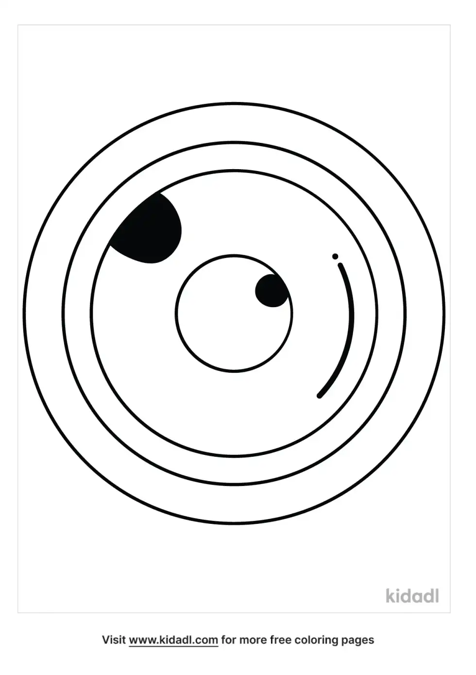 Camera Lens Coloring Page