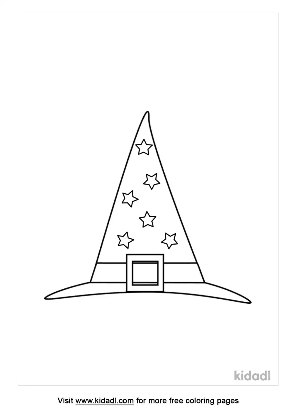 Wizard Hat Coloring Page