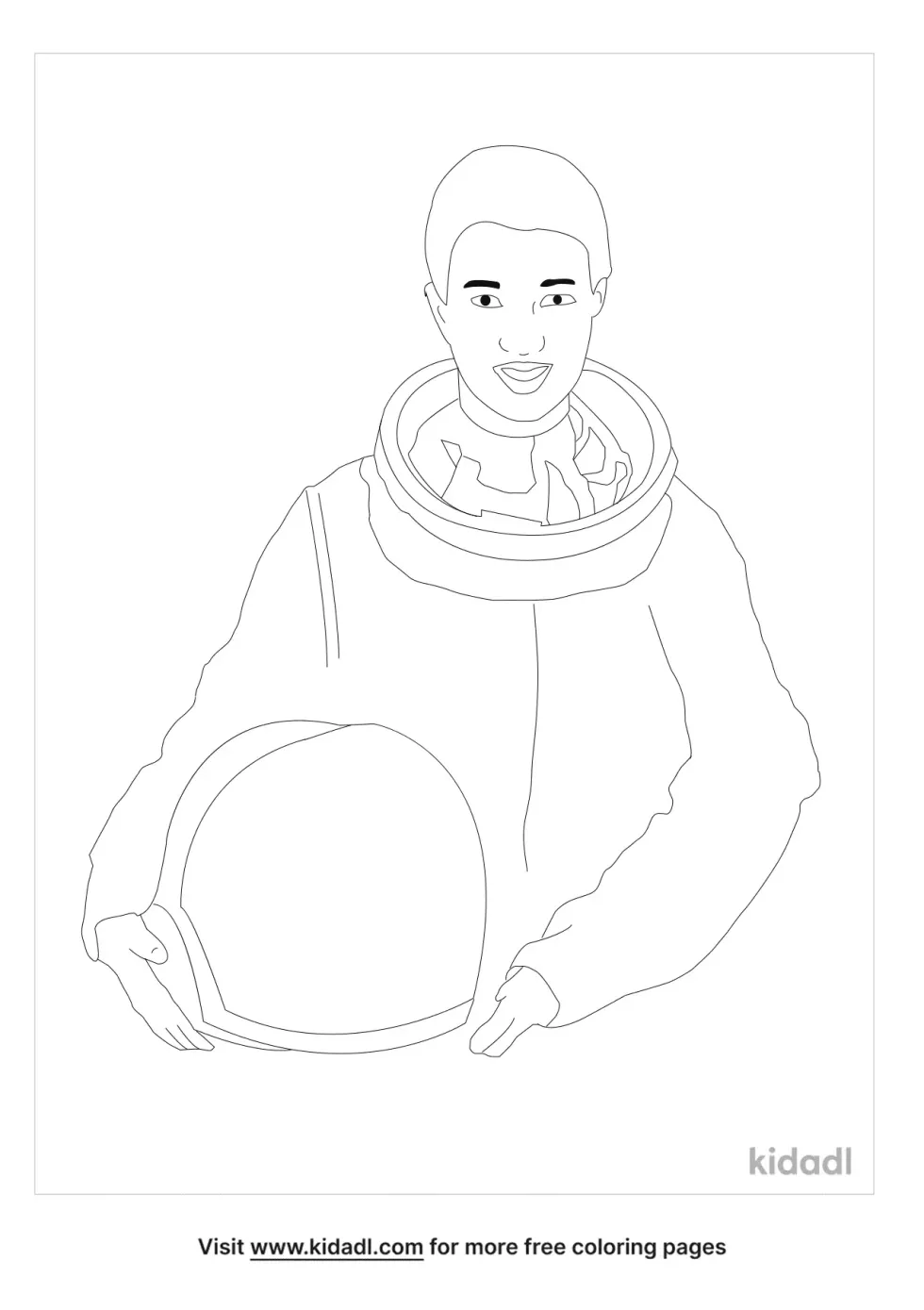 Dr. Mae Jemison Coloring Page