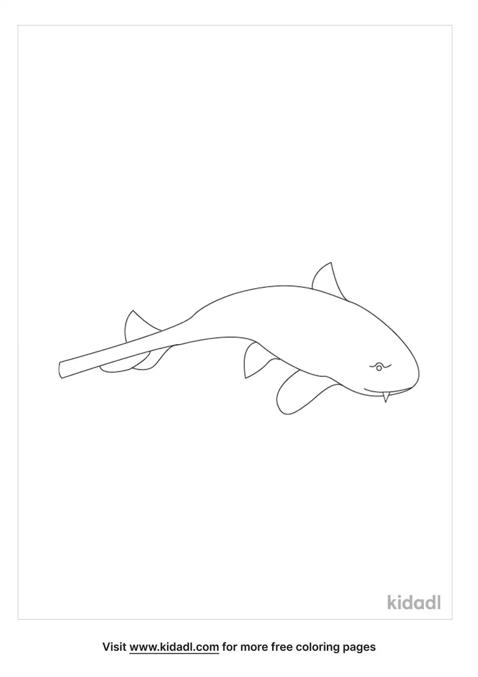 Bamboo Shark Coloring Page