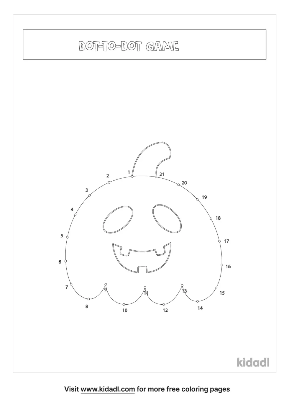 Halloween Connect The Dots Preschool