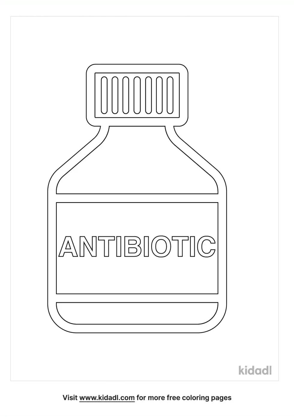 Antibiotic Coloring Page