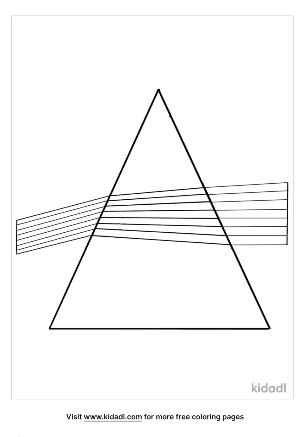 Triangular Prism Coloring Page