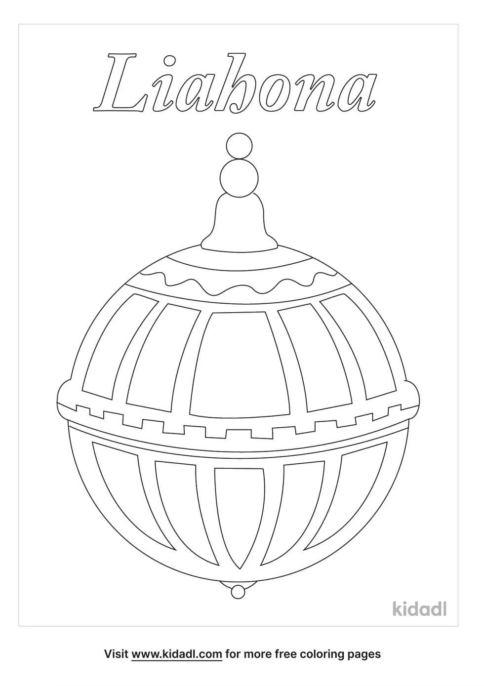 Liahona Coloring Page