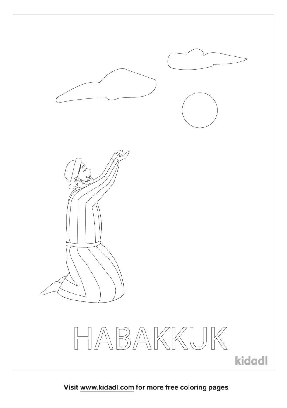 Habakkuk Coloring Page