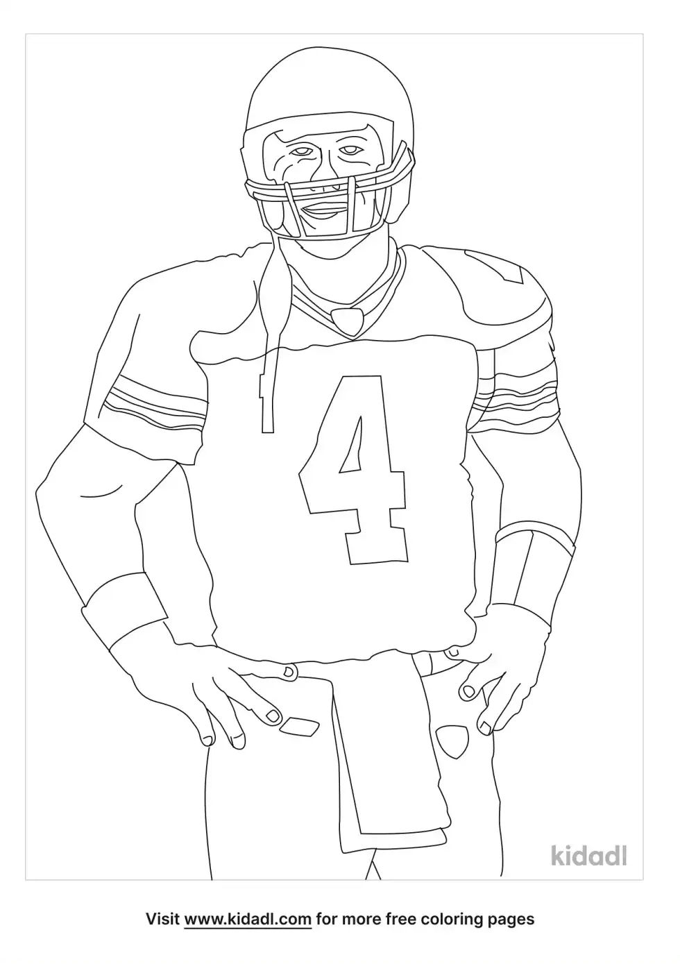 Brett Farve Coloring Page
