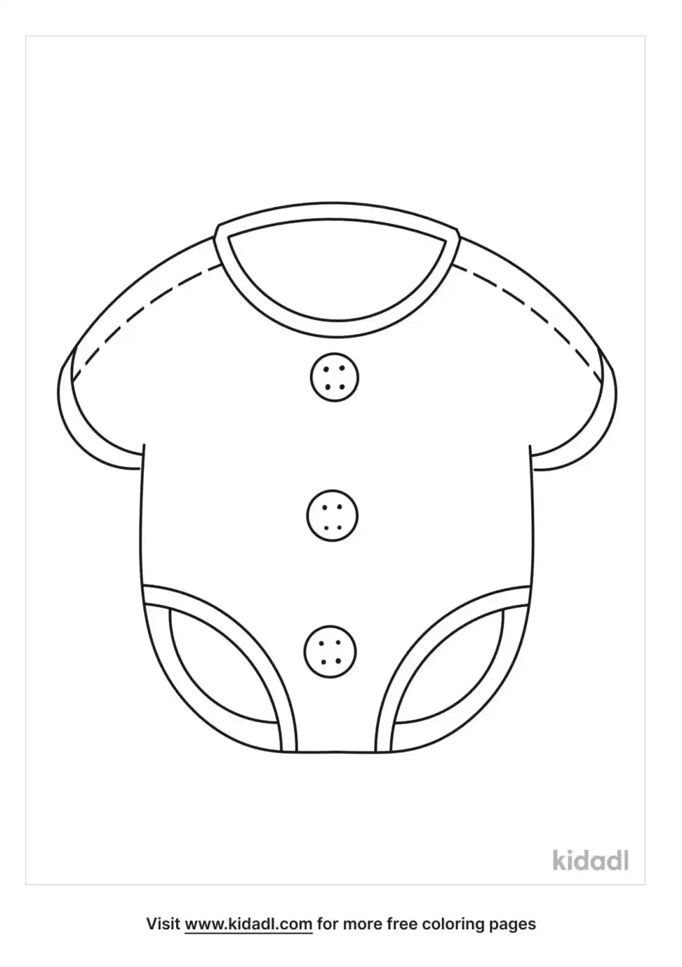 Baby Dress Coloring Page