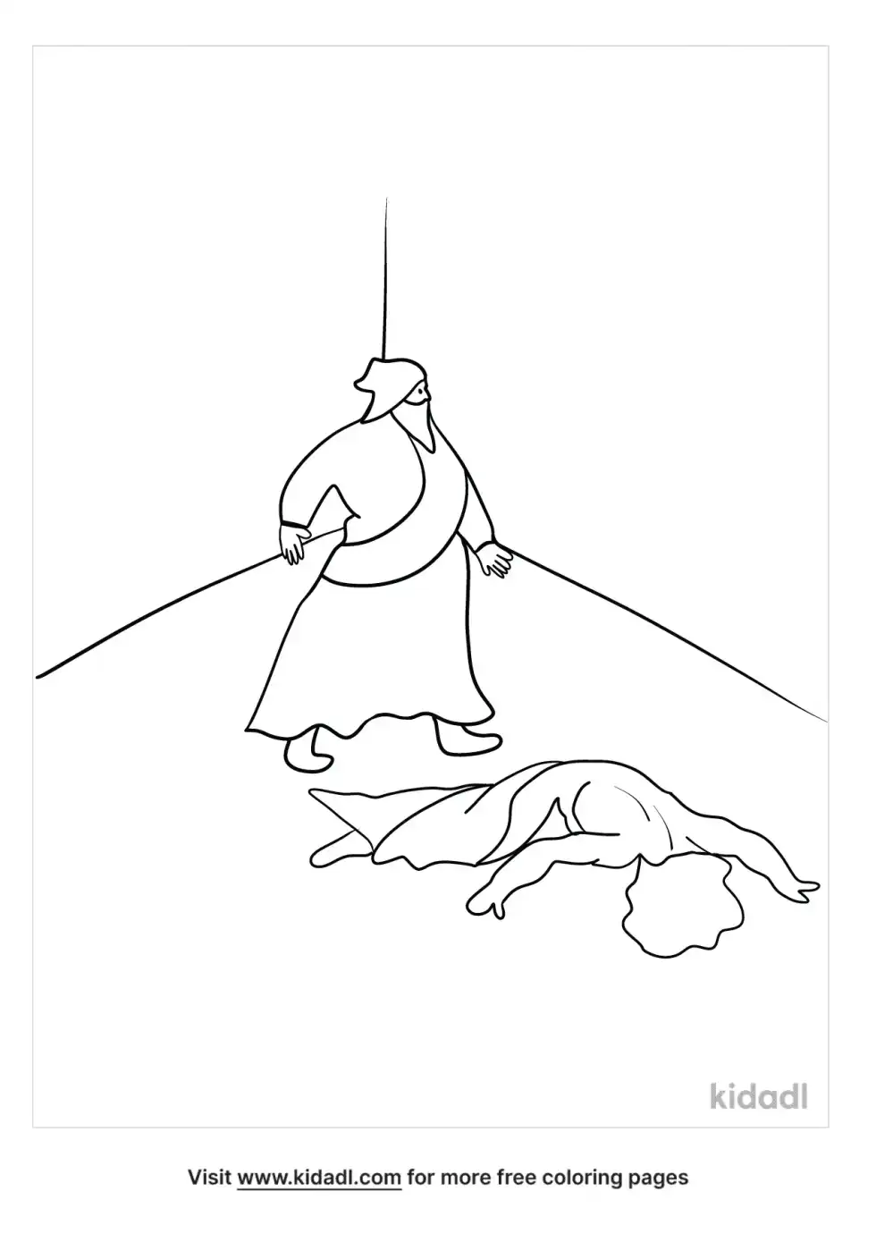 Ahab Defeats Syria Coloring Page
