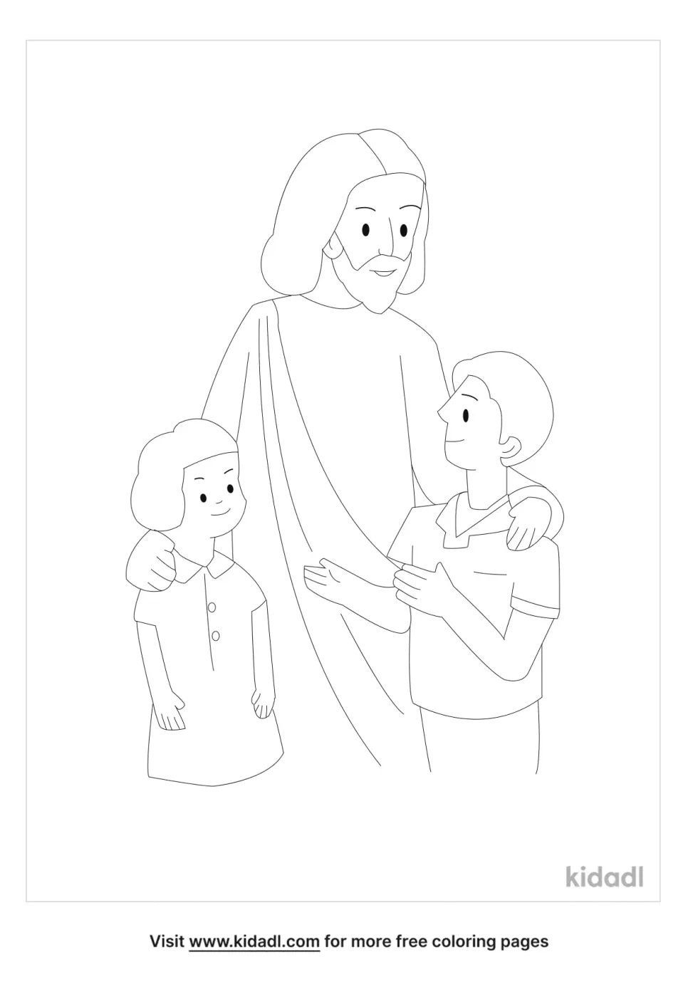 Telling Others About Jesus Coloring Page
