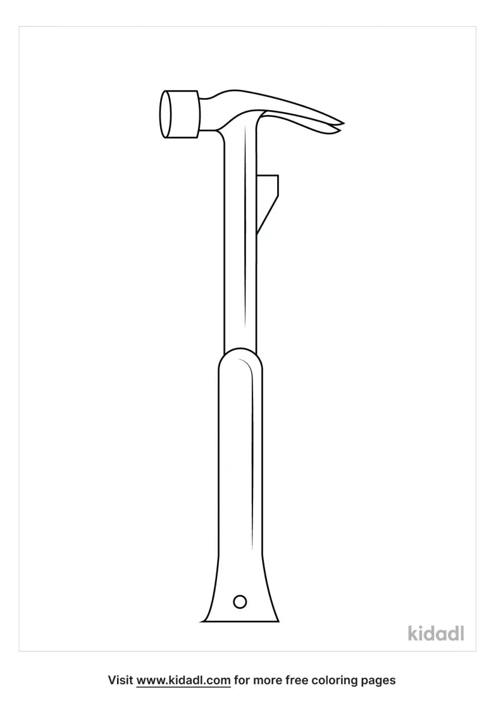 Hammer Coloring Page