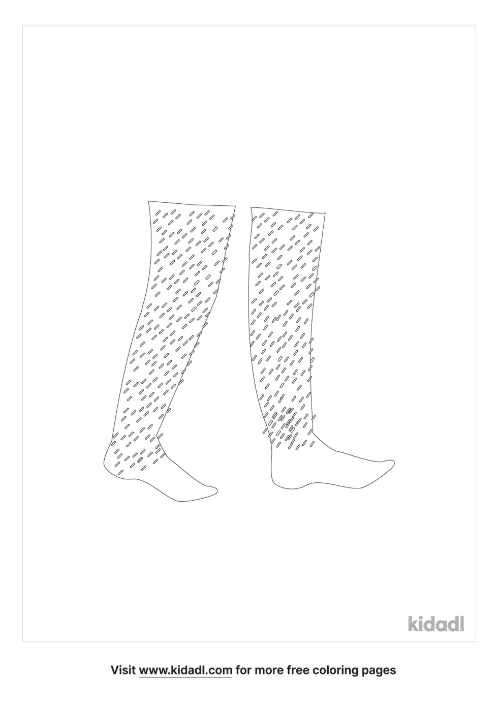 Hairy Legs Coloring Page