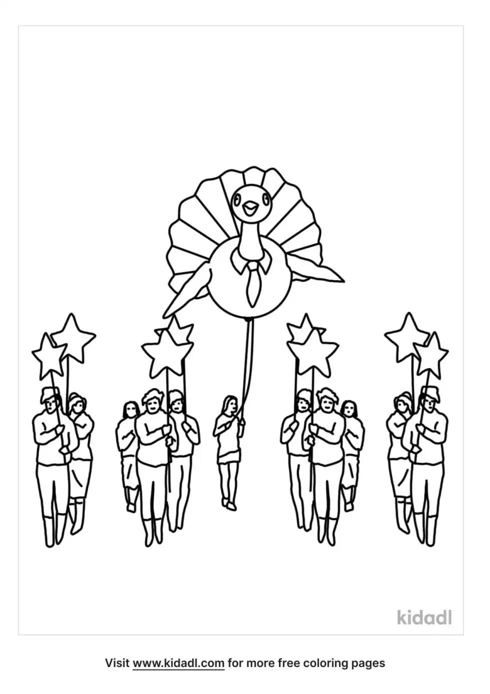 Thanksgiving Parade Coloring Page
