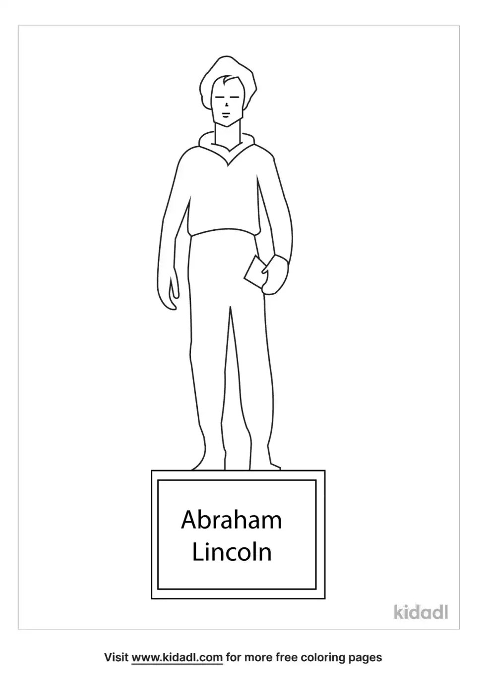 Young Abe Lincoln Coloring Page