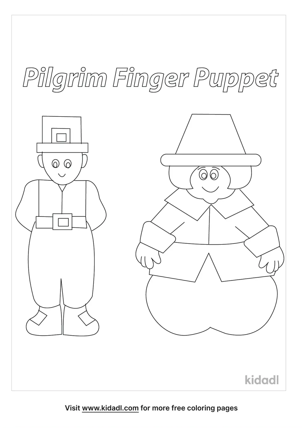 Pilgrim Finger Puppets
