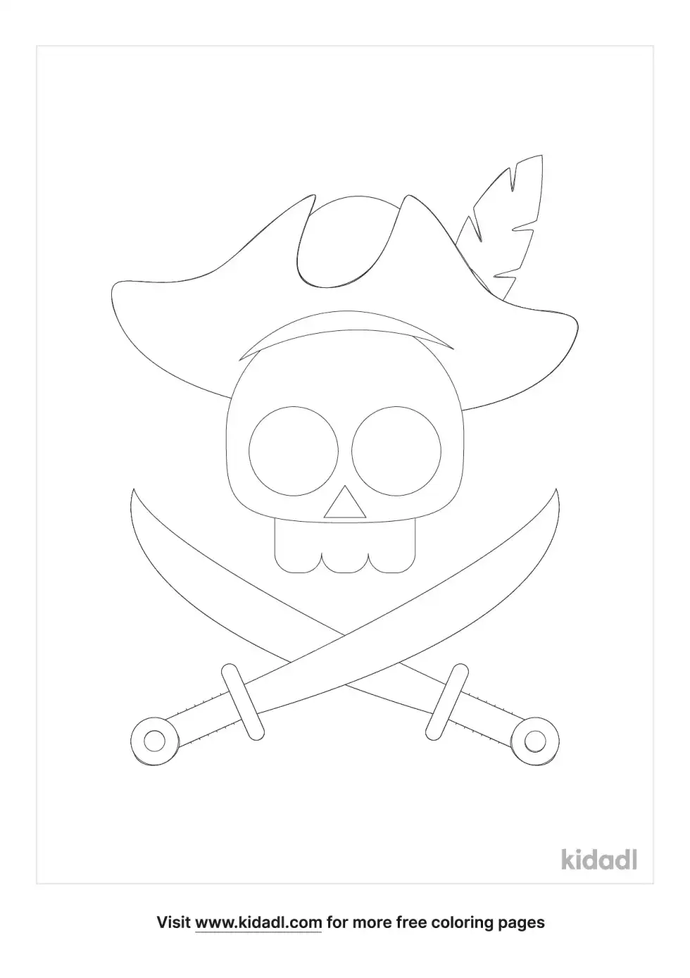 Pirate Sign Coloring Page