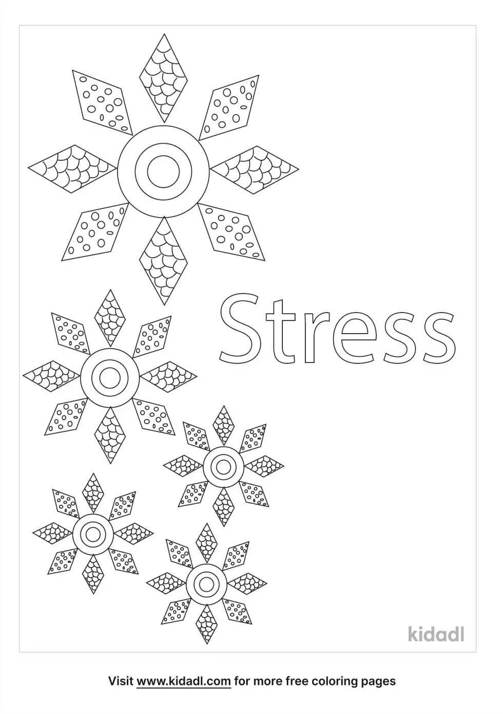 Stress Coloring Page