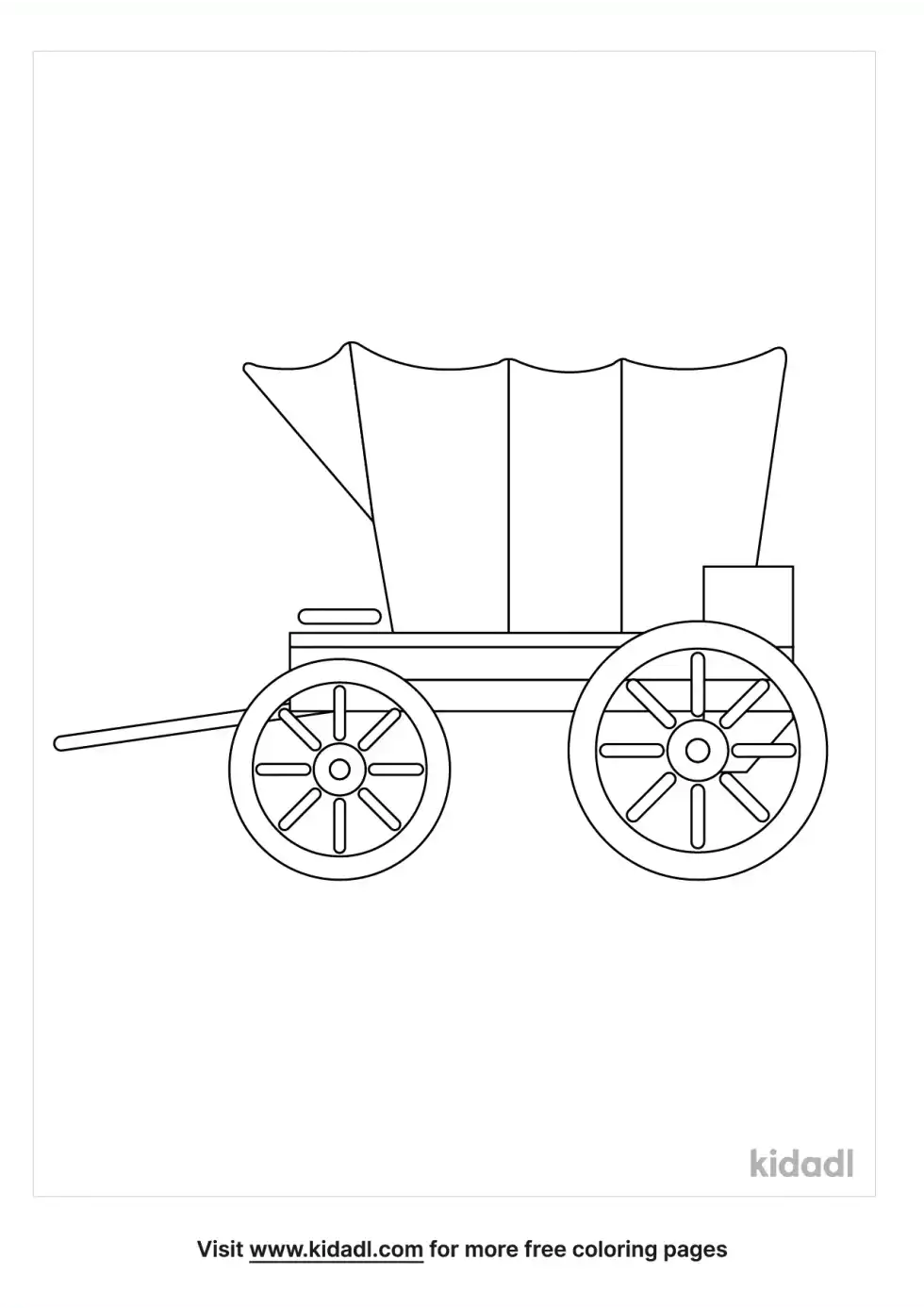Wagon Coloring Page
