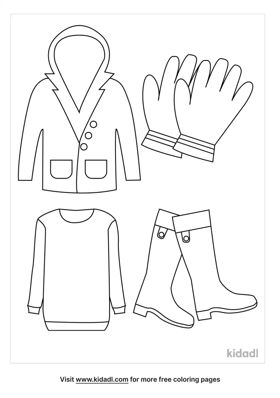 What Do We Wear In Fall Coloring Page