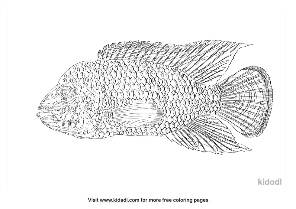 Green Terror Coloring Page