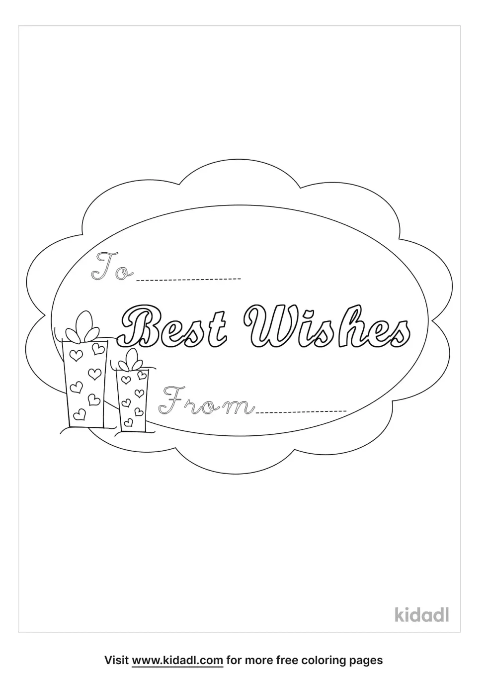 Gift Tags Coloring Page