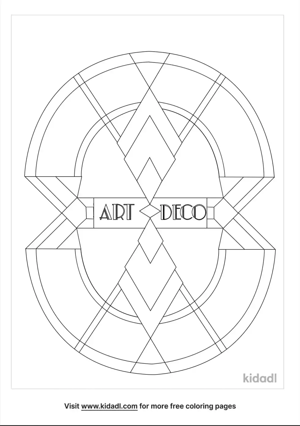 Art Deco Coloring Page