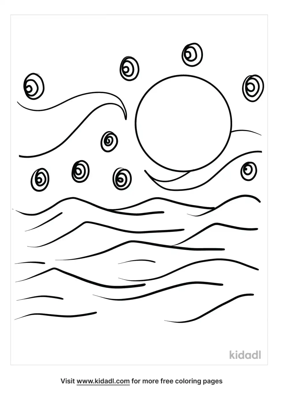 Impressionist Coloring Page
