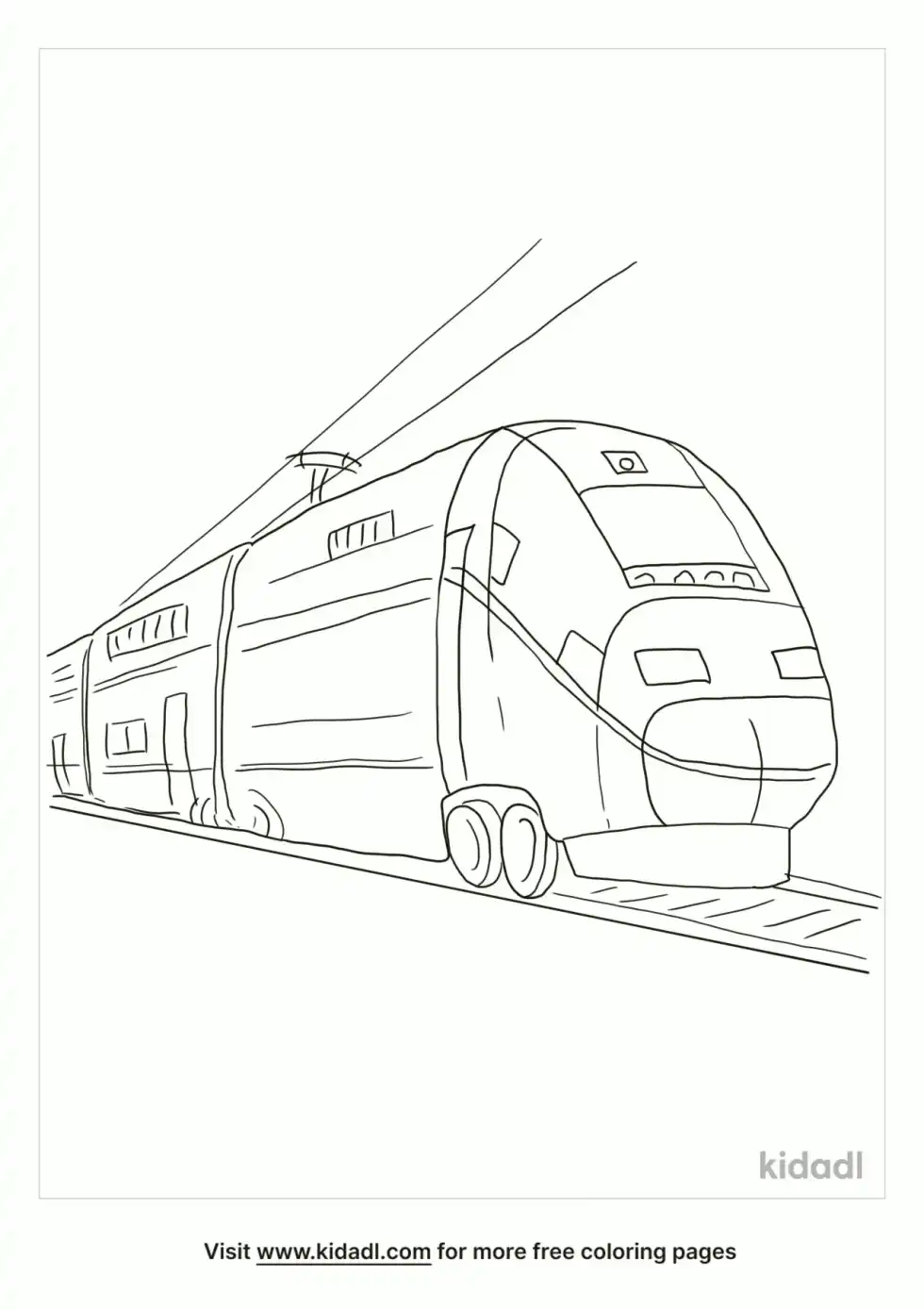 Amtrak Coloring Page