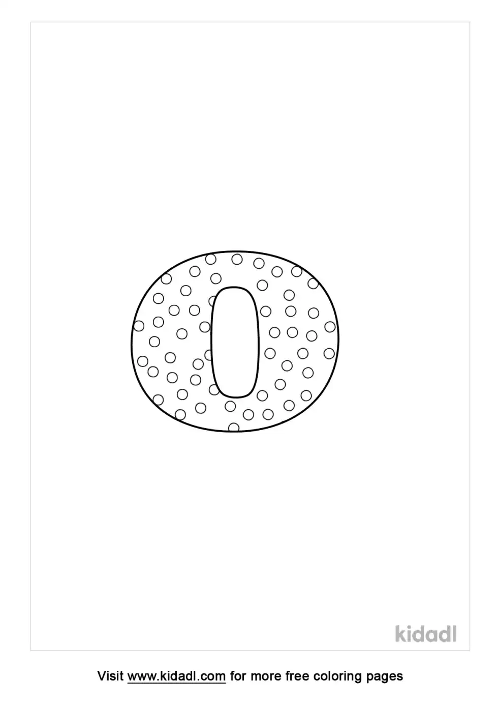 O Polka Dot Coloring Page