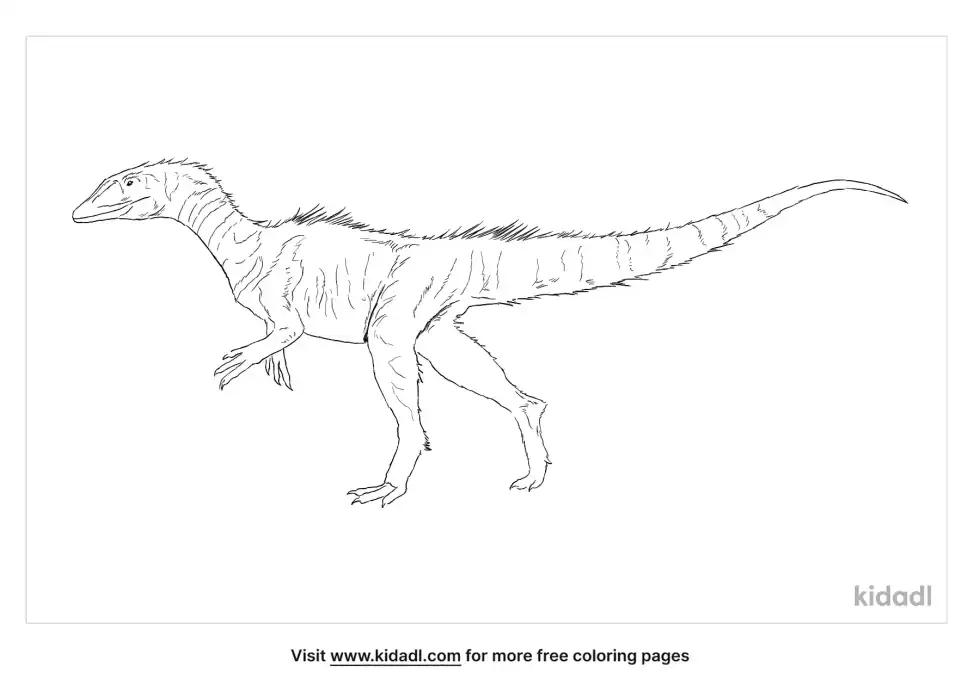 Dracoraptor Coloring Page