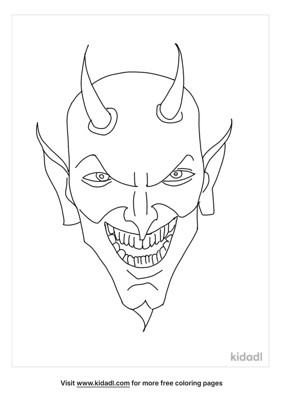 Demon Coloring Page