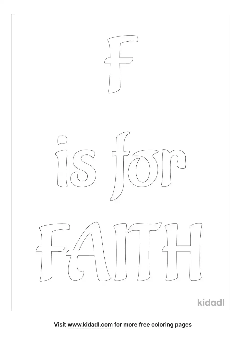 F Is For Fire Coloring Page