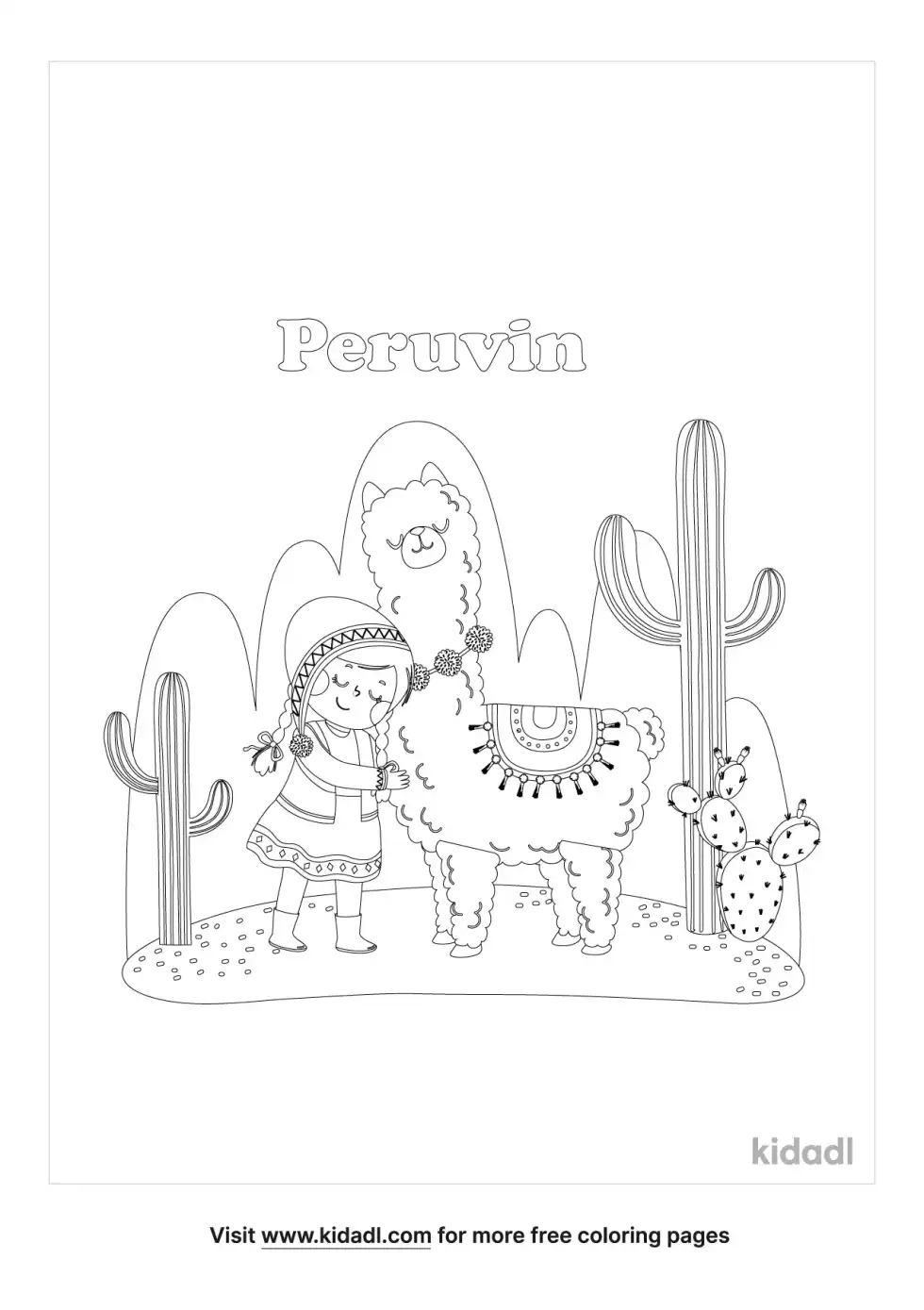 Peruvin Coloring Page