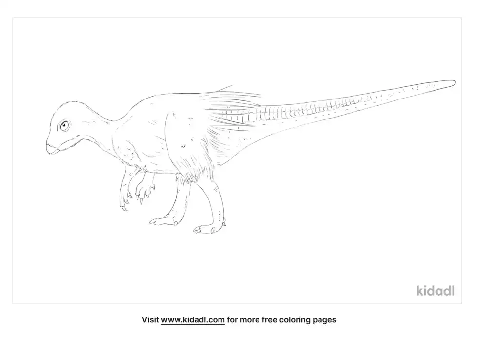 Kulindadromeus Coloring Page