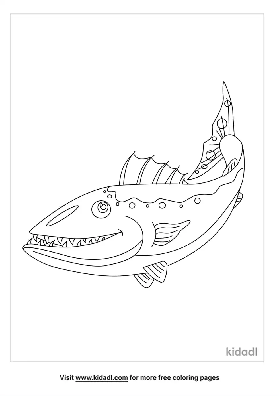 Barracuda Coloring Page