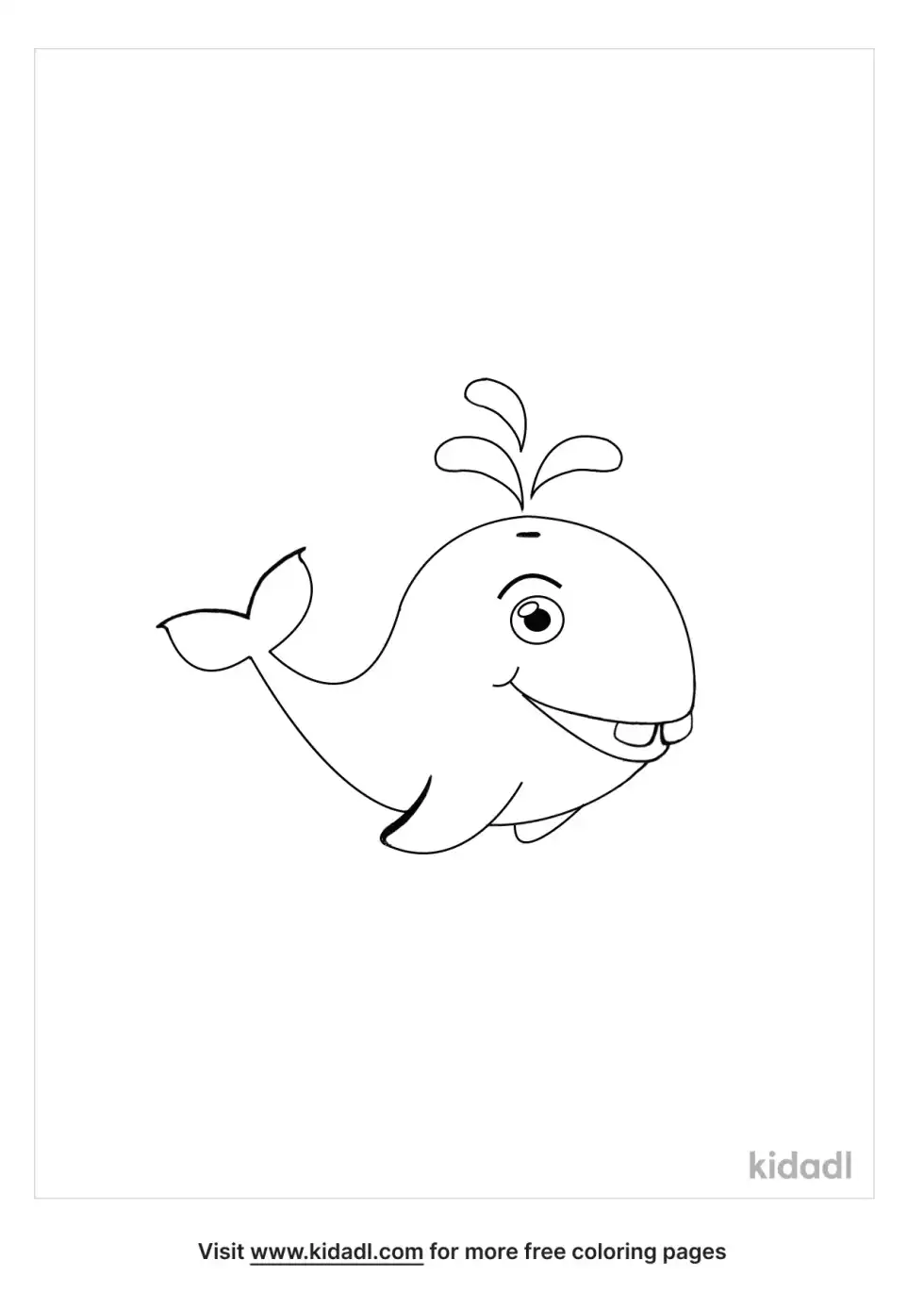 Toothed Whale Coloring Page