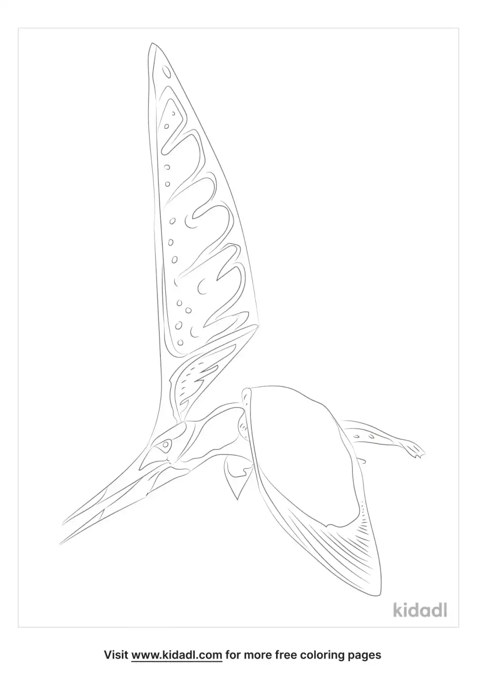 Nyctosaurus Coloring Page