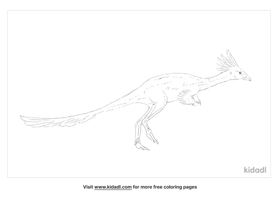Alvarezsaurus Coloring Page