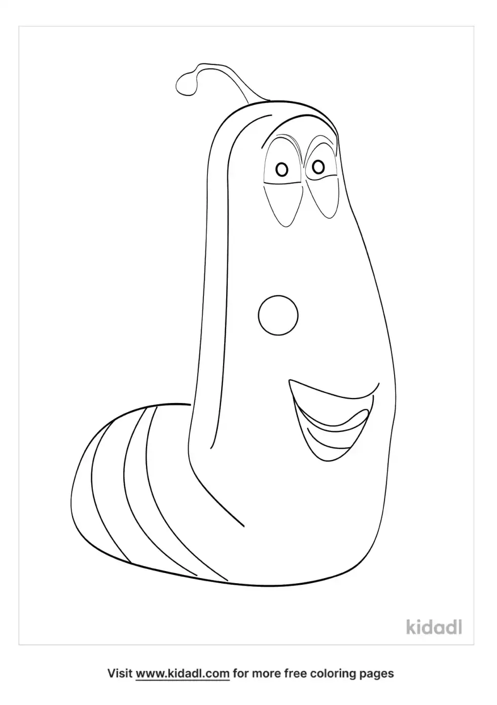 Larva Coloring Page