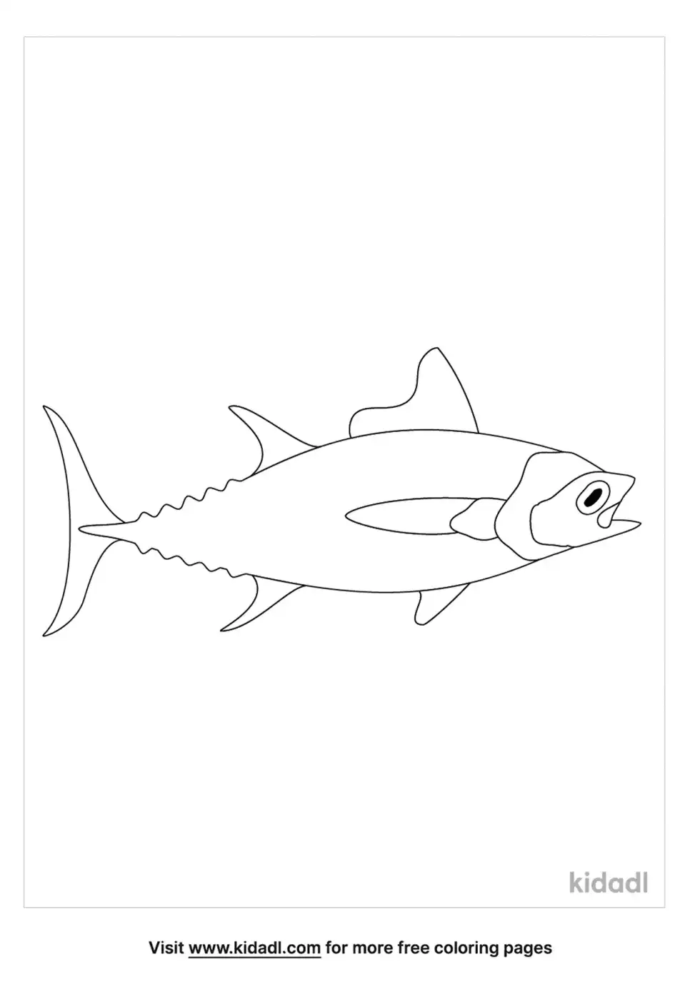 Pelagic Fish Coloring Page