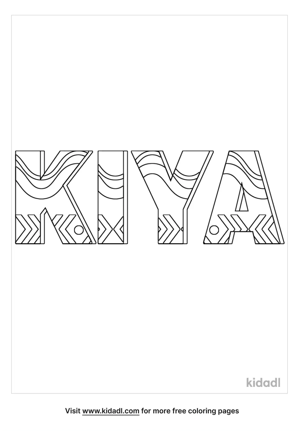 Kiya Coloring Page