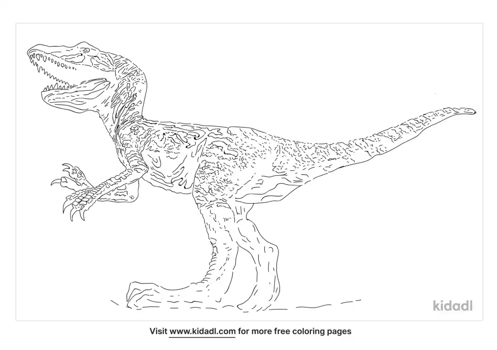 Marshosaurus Coloring Page