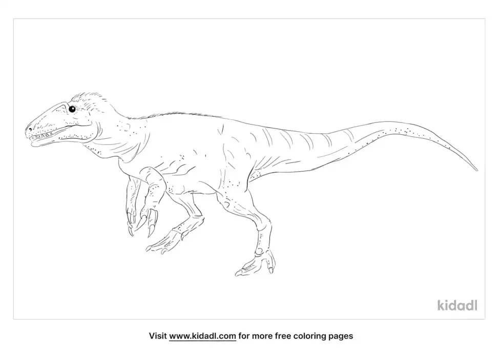 Neovenator Coloring Page