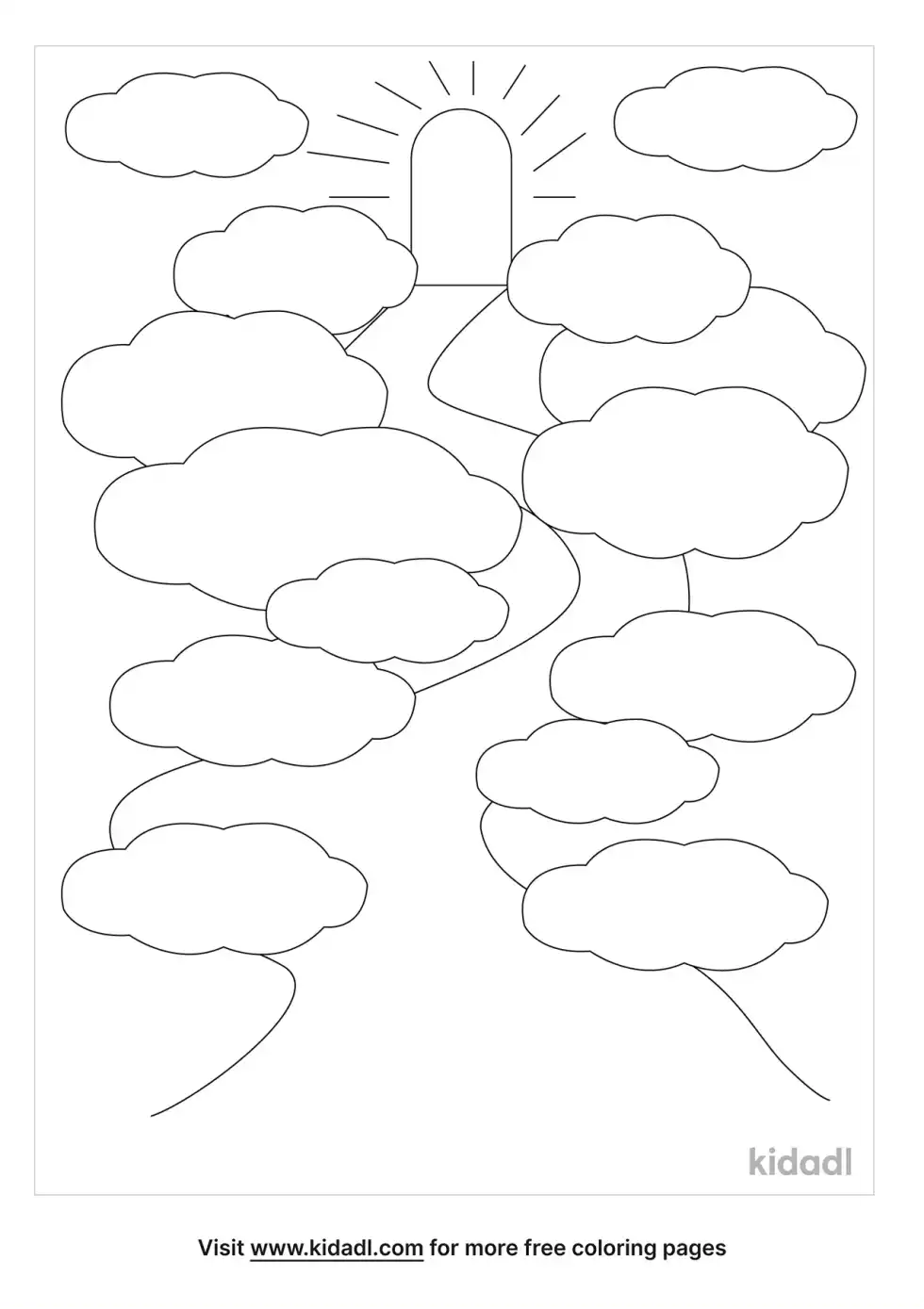 Highway To Heaven Coloring Page