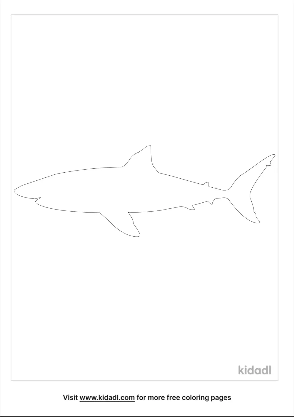 Tiger Shark Outline